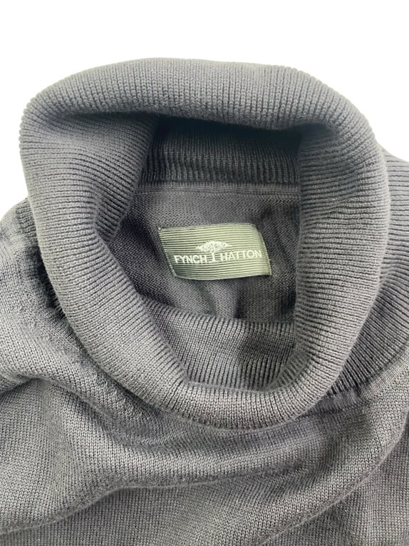 Fynch-Hatton Black Turtleneck Knit Sweater Men’s XL