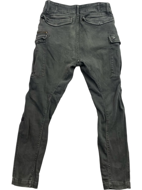 G STAR RAW CARGO PANTS WASHED CHARCOAL ΑΝΤΡΙΚΟ PRE OWNED S