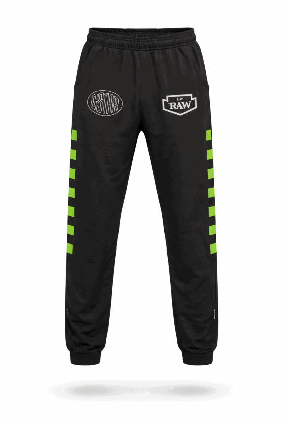 G STAR RAW PANTALONI TUTA STREETWEAR NERO UOMO PRE OWNED L
