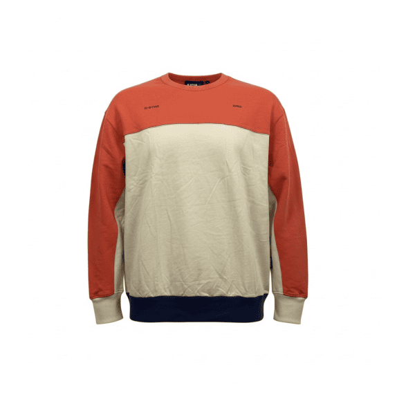 G-Star RAW Felpa casual colorblock con logo multicolore da uomo XXL