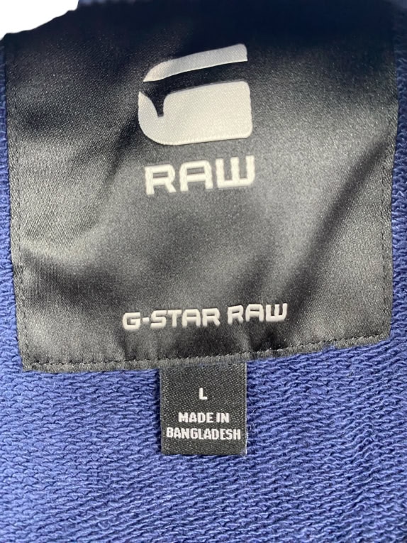 G-Star RAW Φούτερ Casual Μονόχρωμο Μπλε Ανδρικό L