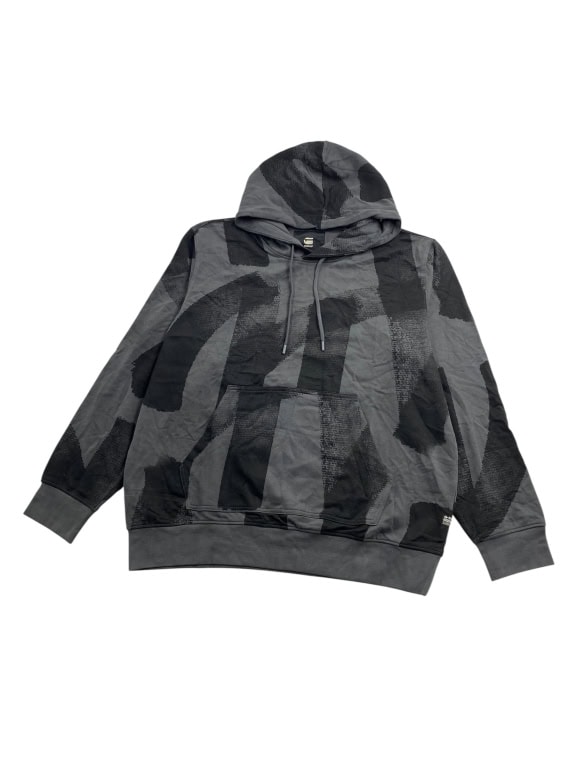 G-STAR RAW Hoodie Casual Camo Print Grey Men’s XXL