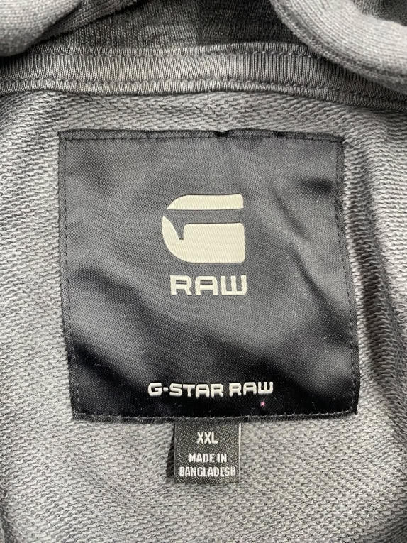 G-STAR RAW Felpa Hoodie Casual con stampa mimetica grigia da uomo XXL