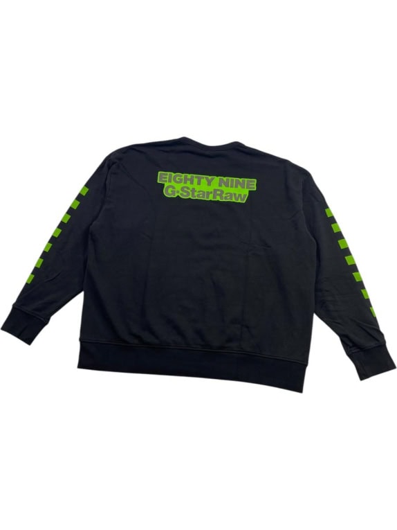 G-STAR RAW Felpa senza cappuccio Graphic Moto nera da uomo XL