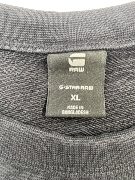 G-STAR RAW Felpa senza cappuccio Graphic Moto nera da uomo XL