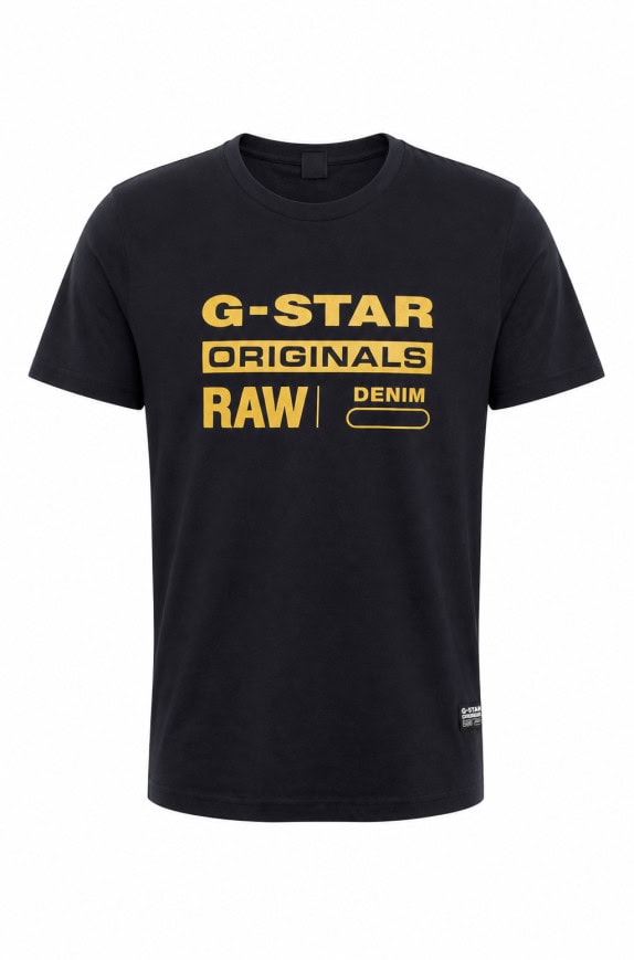 G STAR RAW GRAPHIC TEE BLACK ΑΝΤΡΙΚΟ PRE OWNED L