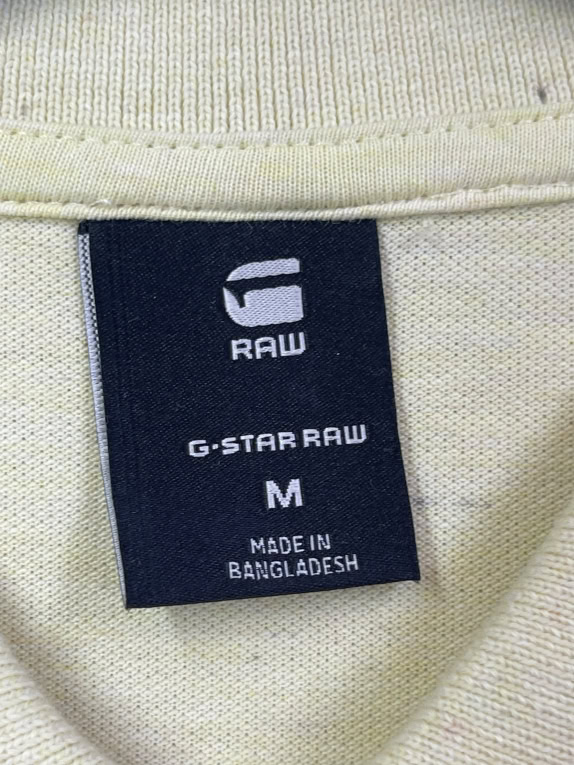 G STAR RAW ΜΠΛΟΥΖΑ ΠΟΛΟ CASUAL ΚΙΤΡΙΝΟ ΑΝΤΡΙΚΟ M pre-owned