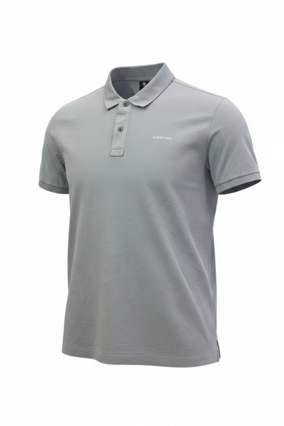 G STAR RAW POLO MINIMAL GRIGIO CHIARO UOMO PRE OWNED L