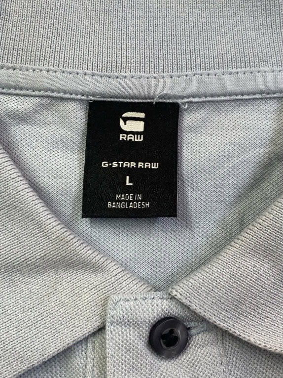 G STAR RAW ΜΠΛΟΥΖΑ POLO MINIMAL ΑΝΟΙΧΤΟ ΓΚΡΙ ΑΝΤΡΙΚΟ PRE OWNED L