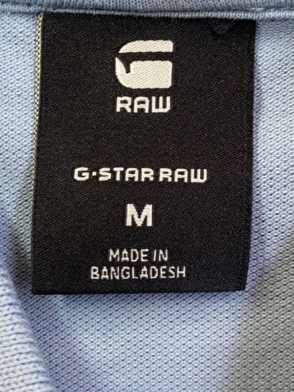 G STAR RAW POLO MINIMAL AZZURRO UOMO PRE OWNED M