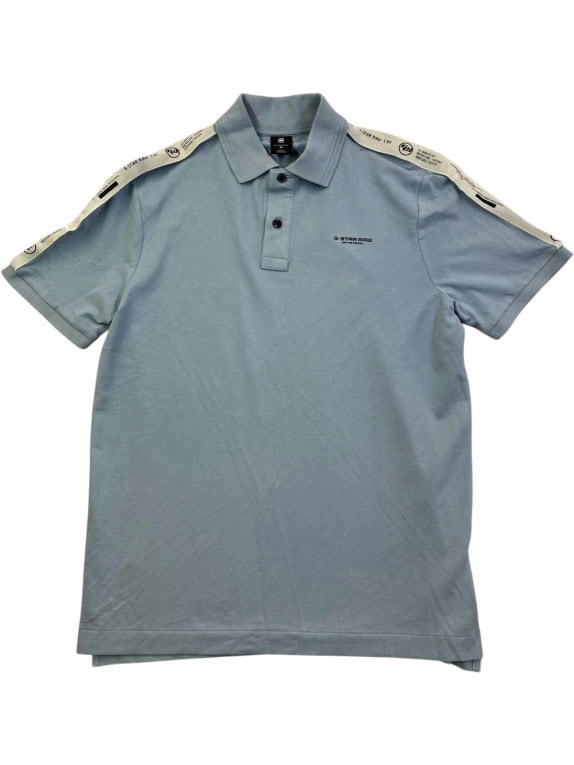 G STAR RAW POLO MINIMAL AZZURRO UOMO PRE OWNED M