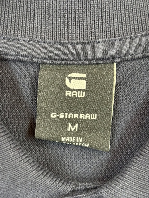 G STAR RAW POLO MINIMAL NAVY UOMO PRE OWNED M