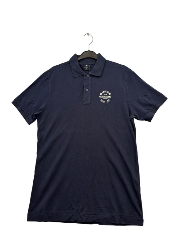G STAR RAW POLO MINIMAL NAVY UOMO PRE OWNED M