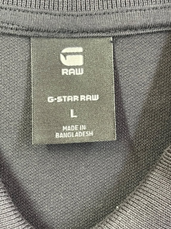 G STAR RAW ΜΠΛΟΥΖΑ POLO MODERN ΜΑΥΡΟ ΑΝΤΡΙΚΟ L pre-owned