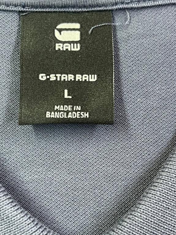G STAR RAW ΜΠΛΟΥΖΑ POLO MODERN ΜΠΛΕ ΑΝΤΡΙΚΟ L pre-owned