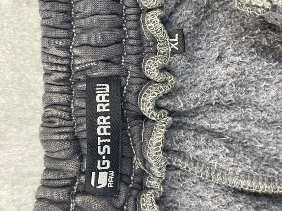 G STAR RAW PANTALONI JOGGER WASHED GRIGIO UOMO PRE OWNED XL
