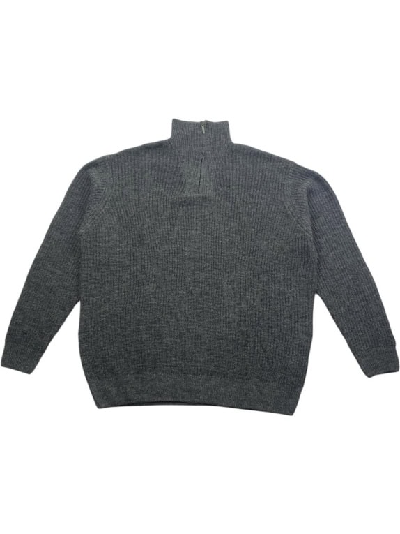 G-STAR RAW Half-Zip Knit Sweater Grey Men's XXL