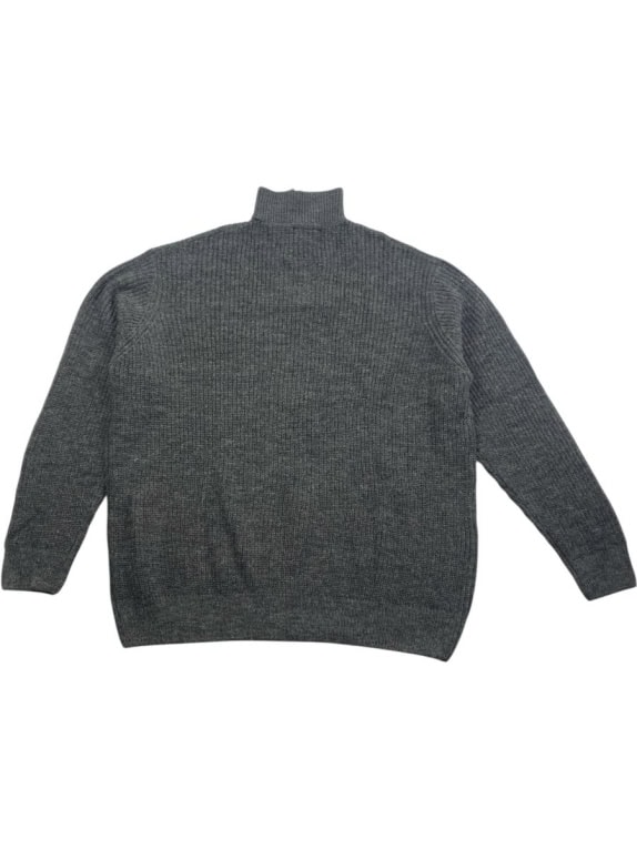 G-STAR RAW Maglia in maglia con cerniera grigia da uomo XXL
