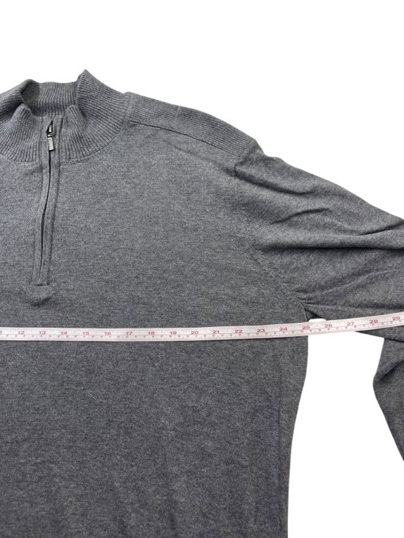 G STAR RAW HALF ZIP SWEATER MINIMAL CHARCOAL MENS PRE OWNED L
