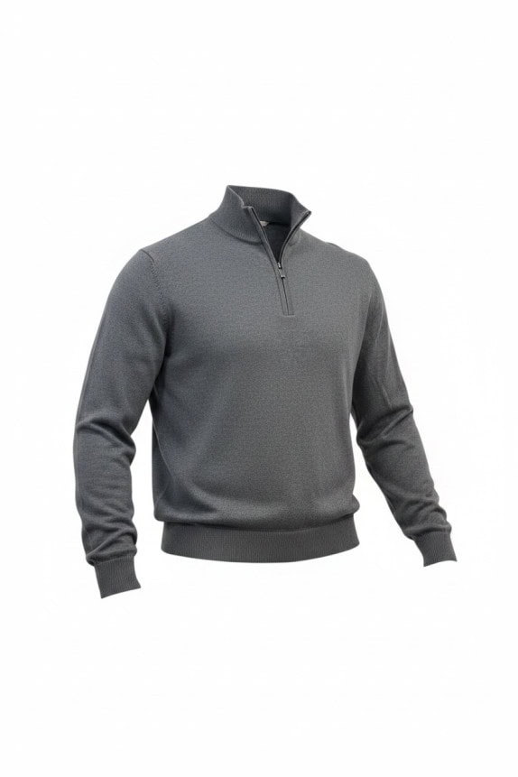 G STAR RAW ΠΛΕΚΤΟ HALF ZIP MINIMAL CHARCOAL ΑΝΤΡΙΚΟ PRE OWNED L
