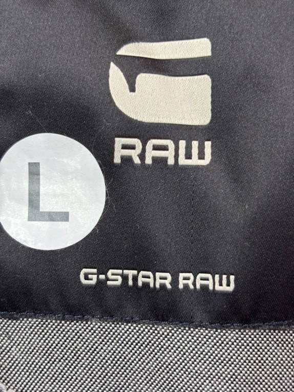 G STAR RAW HALF ZIP KNIT SWEATER MINIMAL GREY MENS PRE OWNED L