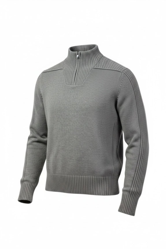 G STAR RAW ΠΛΕΚΤΟ HALF ZIP MINIMAL ΓΚΡΙ ΑΝΤΡΙΚΟ PRE OWNED L