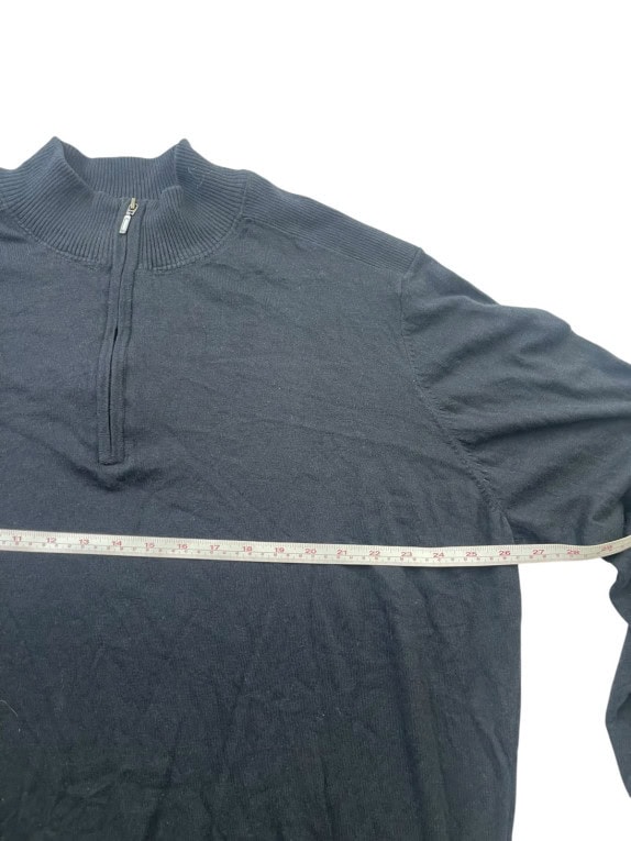 G STAR RAW HALF ZIP SWEATER MINIMAL NAVY MENS PRE OWNED XXL