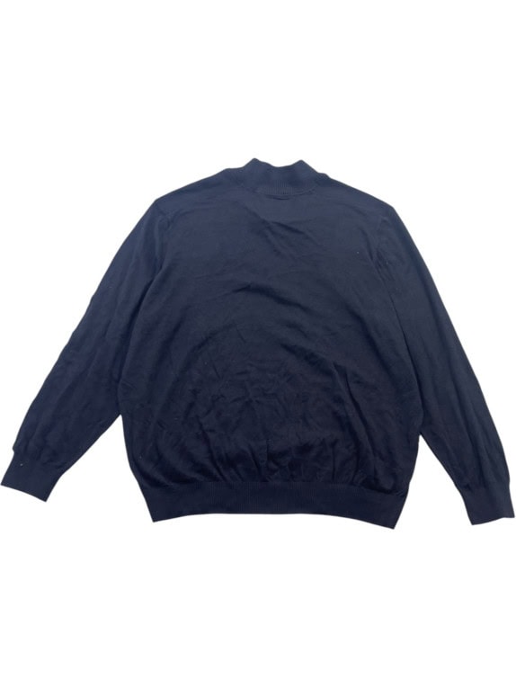 G STAR RAW HALF ZIP SWEATER MINIMAL NAVY MENS PRE OWNED XXL