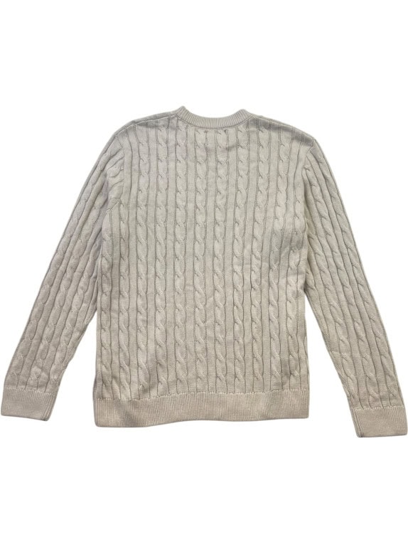 G STAR RAW ΠΛΕΚΤΟ ΠΟΥΛΟΒΕΡ CABLE KNIT BEIGE ΑΝΤΡΙΚΟ PRE OWNED L