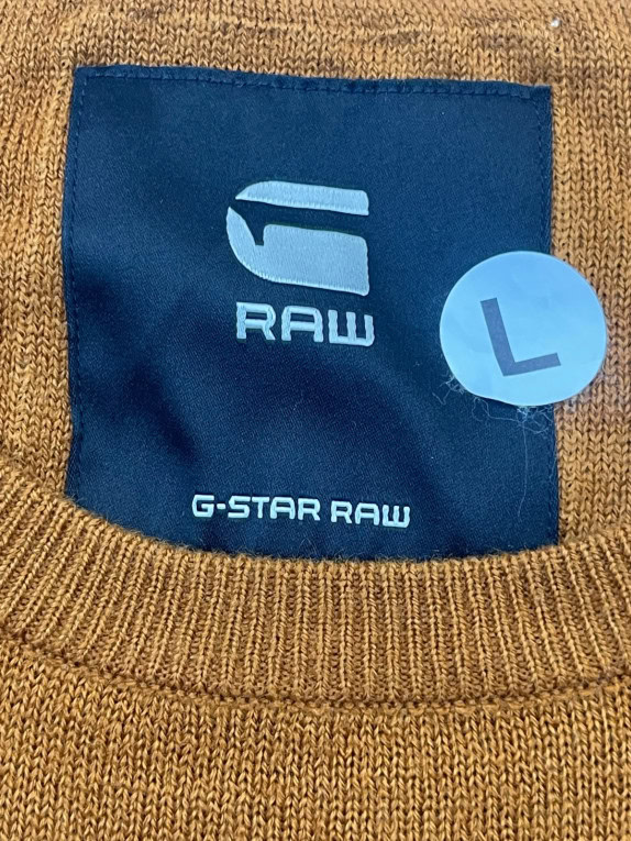 G STAR RAW ΠΛΕΚΤΟ ΠΟΥΛΟΒΕΡ MINIMAL ΚΑΜΕΛ ΑΝΤΡΙΚΟ PRE OWNED L