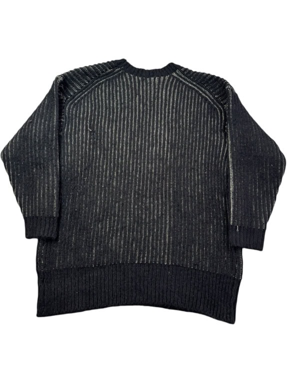 G STAR RAW KNIT SWEATER MINIMAL BLACK UNISEX PRE OWNED XL