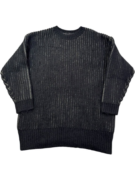 G STAR RAW KNIT SWEATER MINIMAL BLACK UNISEX PRE OWNED XL