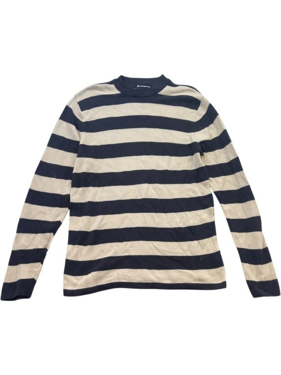 G STAR RAW ΠΛΕΚΤΟ ΠΟΥΛΟΒΕΡ ΡΙΓΕ NAVY ΜΠΕΖ ΑΝΤΡΙΚΟ PRE OWNED L