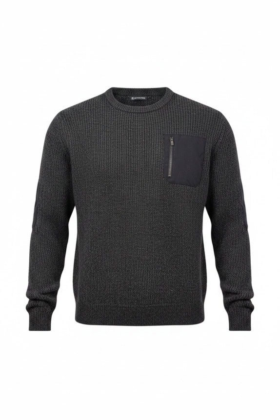 G STAR RAW ΠΛΕΚΤΟ ΠΟΥΛΟΒΕΡ UTILITY CHARCOAL ΑΝΤΡΙΚΟ PRE OWNED XXL