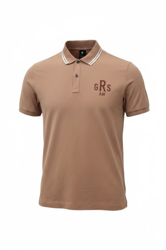G STAR RAW POLO MINIMAL BEIGE ΑΝΤΡΙΚΟ PRE OWNED L