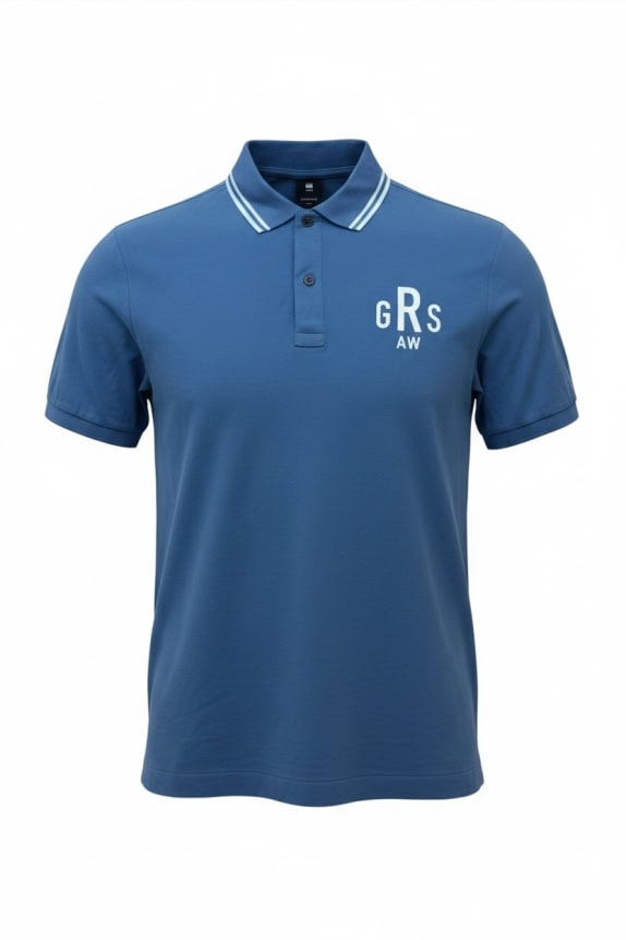 G STAR RAW POLO MINIMAL BLUE UOMO PRE OWNED M