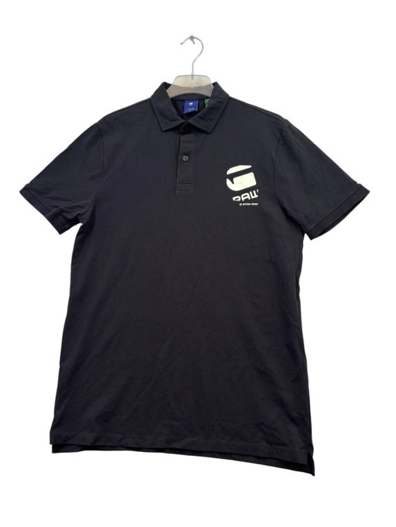 G STAR RAW ΠΟΛΟ MINIMAL ΜΑΥΡΟ ΑΝΤΡΙΚΟ PRE OWNED M