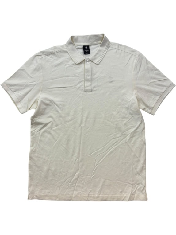 G STAR RAW POLO MINIMAL OFF WHITE ΑΝΤΡΙΚΟ PRE OWNED M