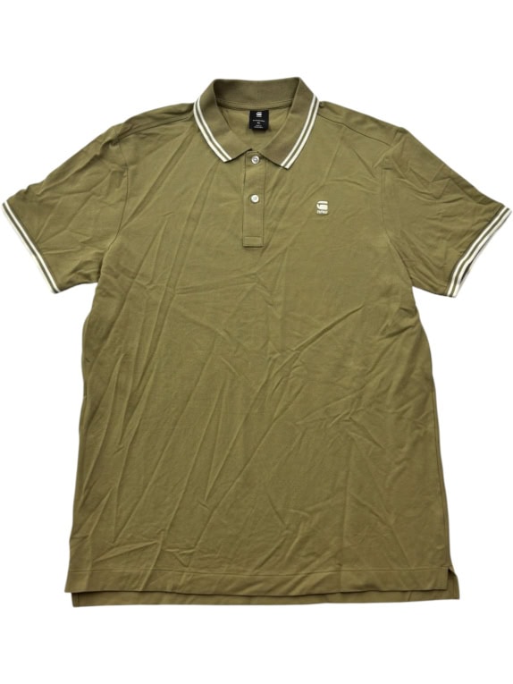 G STAR RAW POLO MINIMAL OLIVE UOMO PRE OWNED XL