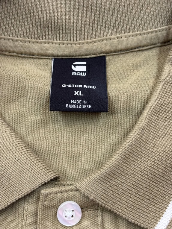 G STAR RAW POLO MINIMAL OLIVE UOMO PRE OWNED XL