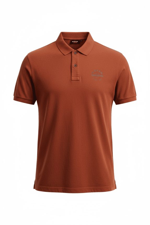 G-Star Raw Polo Μπλούζα Casual G-Star Originals Logo Κεραμιδί Ανδρική M