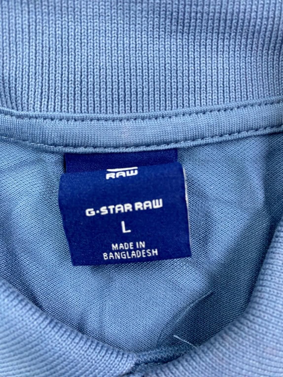 G-Star Raw Polo Μπλούζα Γαλάζια Ανδρική L