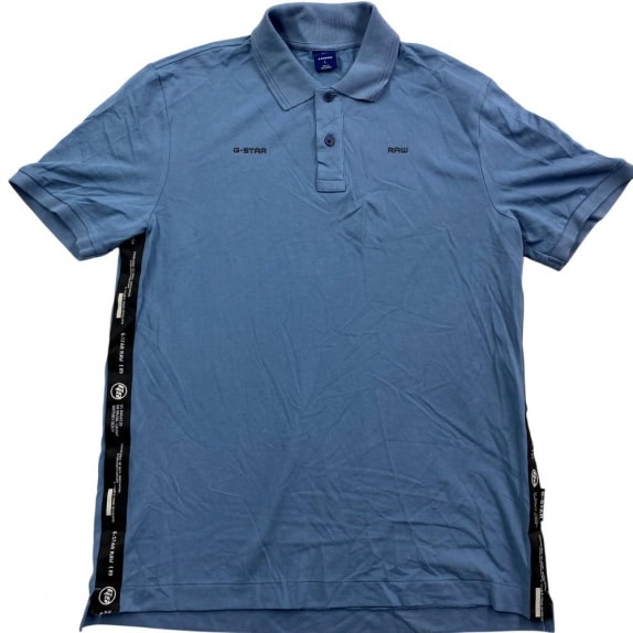 G-Star Raw Polo Μπλούζα Γαλάζια Ανδρική L