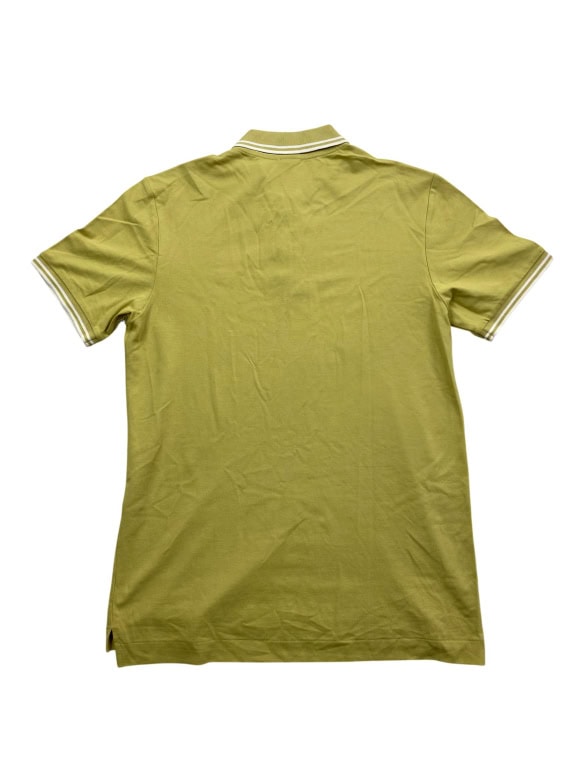 G-Star Raw Polo Verde Chiaro da Uomo con Colletto a Righe L