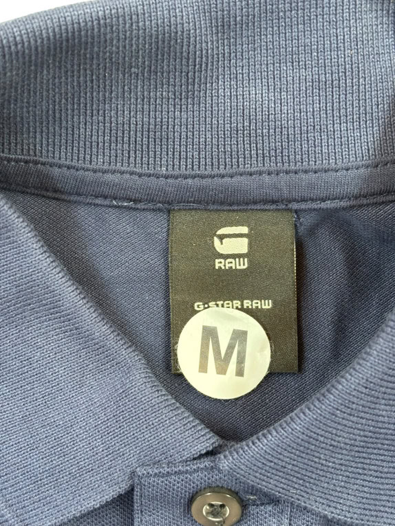 G STAR RAW POLO ΜΠΛΟΥΖΑ MINIMAL NAVY ΑΝΤΡΙΚΟ PRE OWNED M