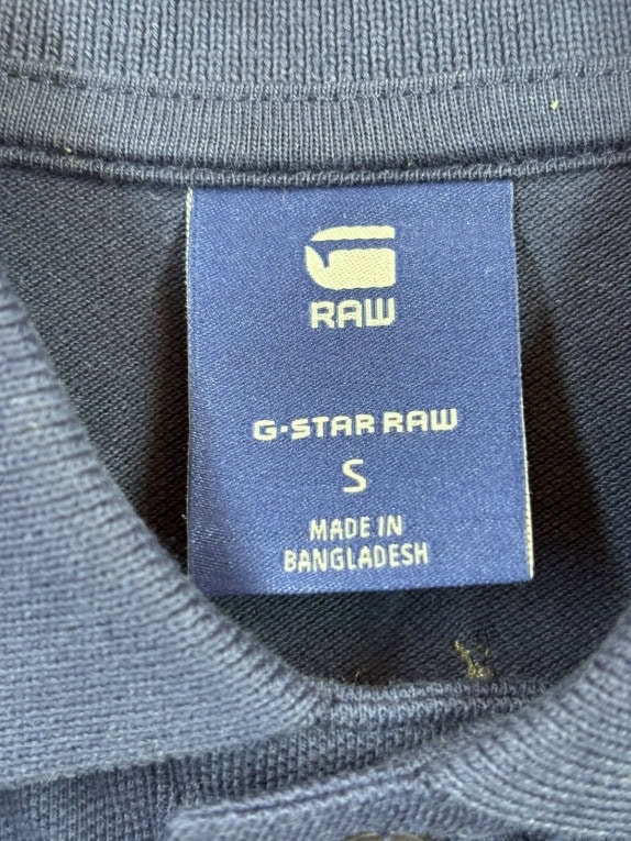 G STAR RAW POLO ΜΠΛΟΥΖΑ MINIMAL NAVY ΑΝΤΡΙΚΟ PRE OWNED S