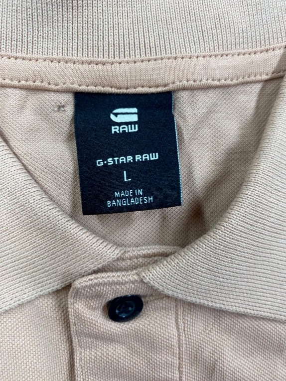 G-Star Raw Polo Μπλούζα Μπεζ Ανδρική L