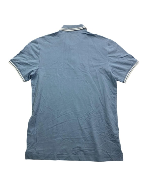 G-Star Raw Polo Μπλούζα Σιέλ Με Ριγέ Λεπτομέρειες Ανδρική L