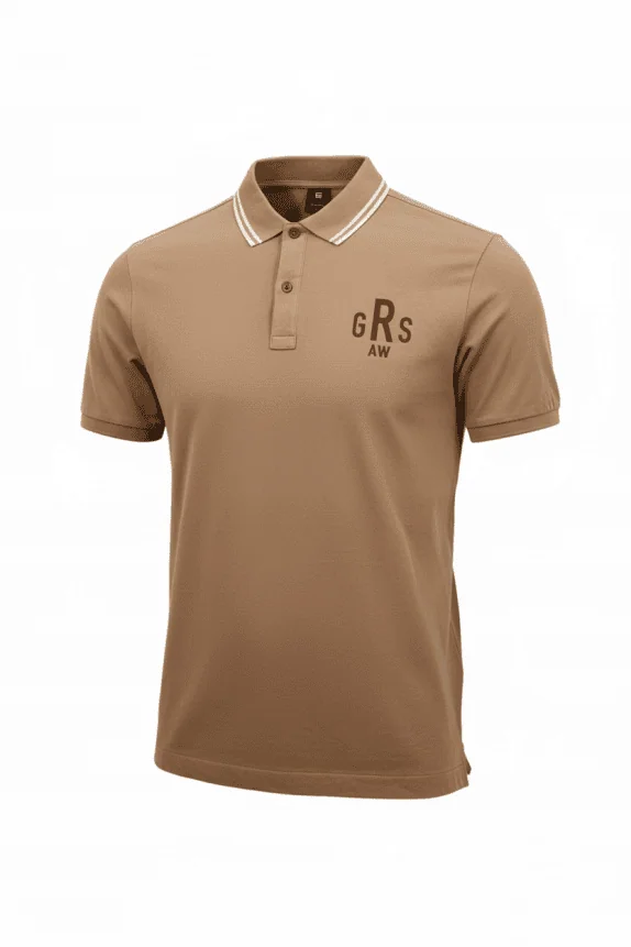 G-Star Raw Polo Casual con Logo Beige da Uomo L