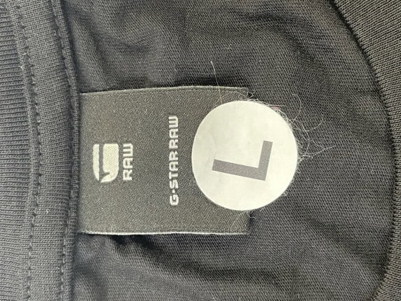 G STAR RAW T SHIRT GRAPHIC NERO UOMO PRE OWNED L